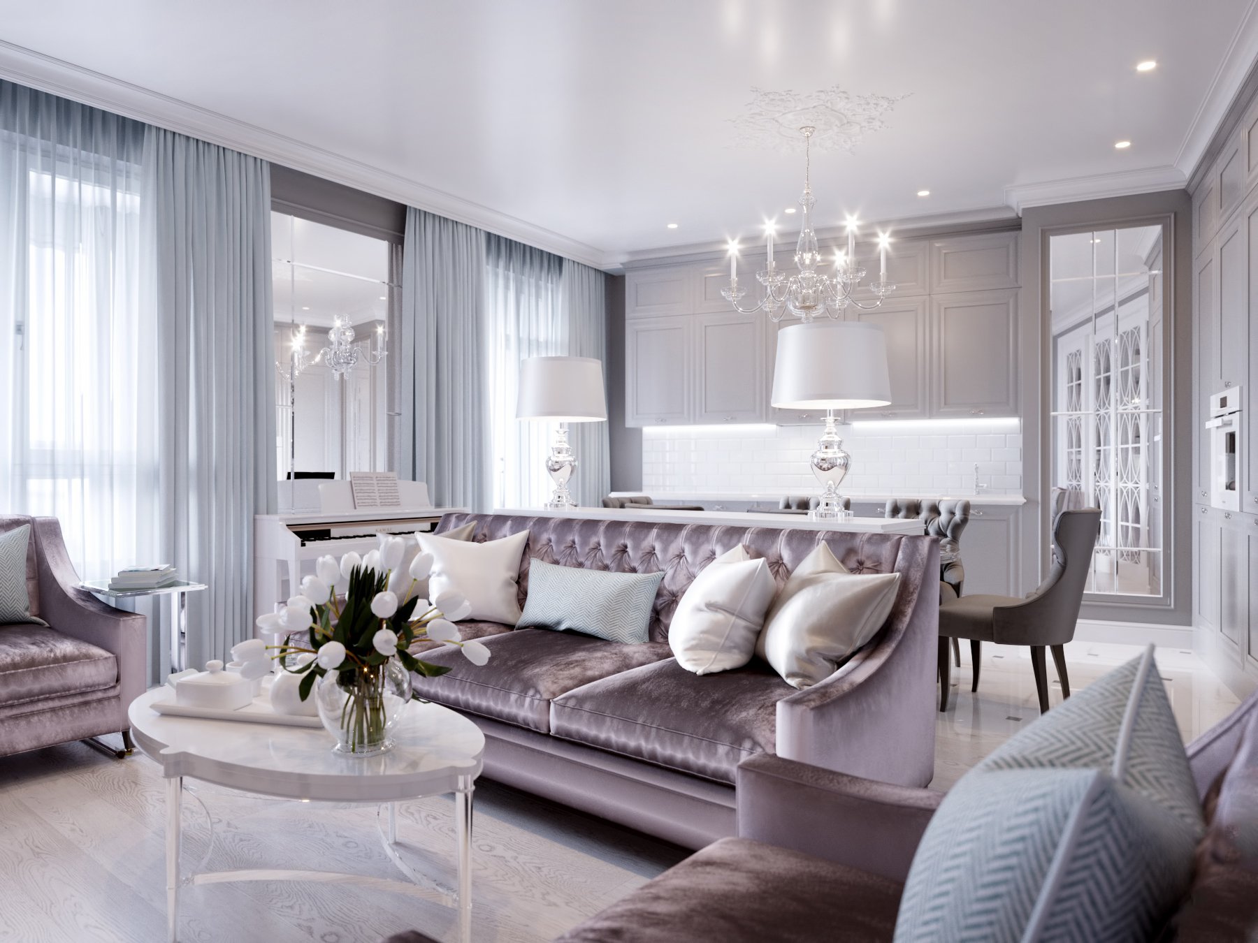 Кухня в проекте «Квартира 110м² ЖК Riverside»